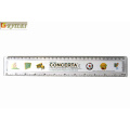 Logo Printed Promotional Student Transparent Plastic Ruler en 15cm 20cm 30cm